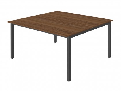 Мебель для офиса Work WM-2 + WM-2 + WM-2-02 Сдвоенный стол на металлокаркасе